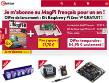 Tablet Screenshot of elektor.fr